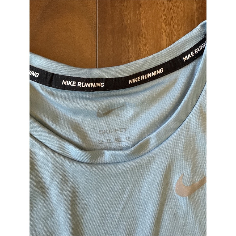Nike Dr Fit Running Tanks Sleeveless Lot Of 2 Pink Size Small & Blue Size XSmall - Picture 6 of 6